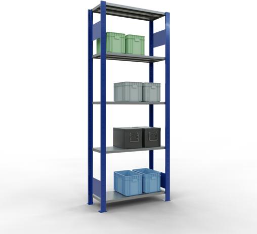 Immagine prodotto Schulte Lagertechnik Sistema di scaffalature di base senza viti MULTIplus150 con ripiani di lunghezza