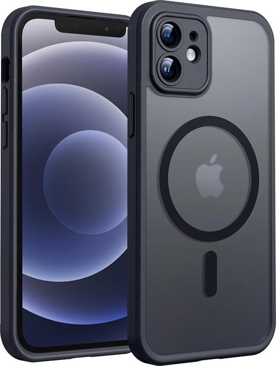 Techsuit - PureFrost MagSafe - iPhone 12 - Frosted Black (Apple iPhone 12)