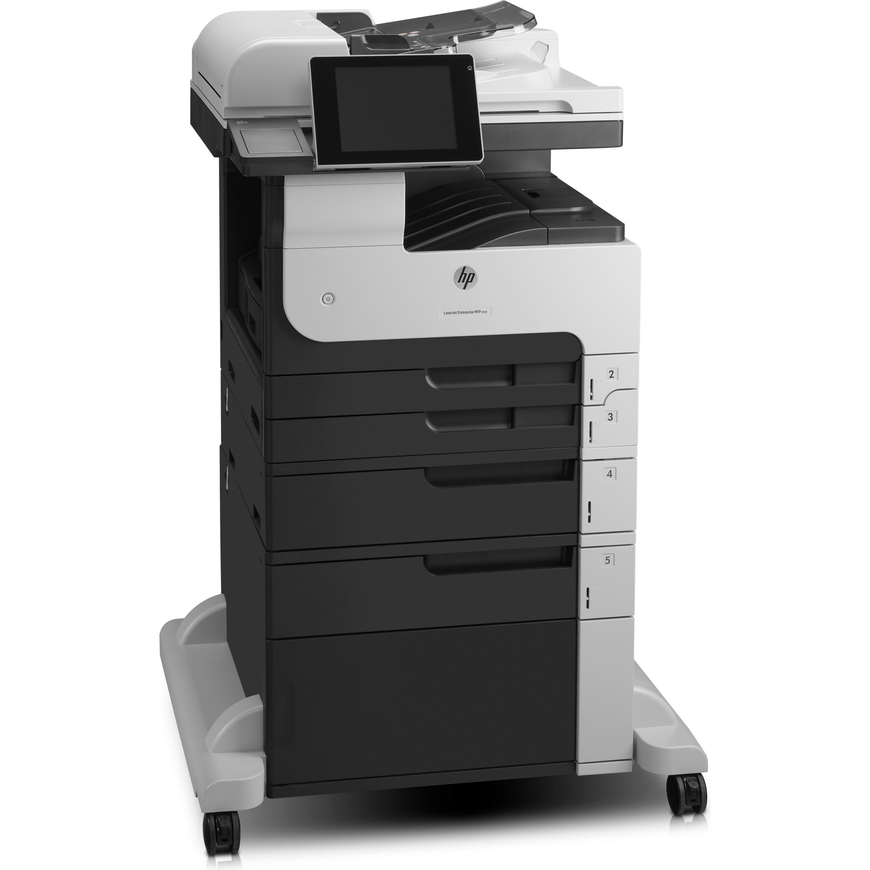 HP M725f LaserJet Enterprise (Laser, Schwarz-Weiss), Drucker, Schwarz, Grau