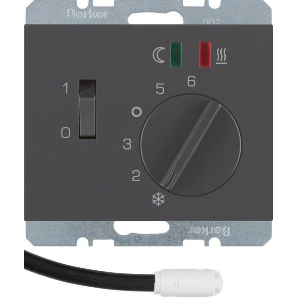 Berker 20347106, Thermostat, Grau