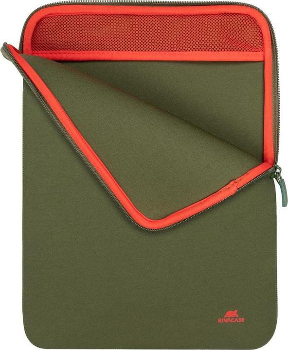 Produktbild Rivacase Anti-shock Case for MacBook 13" Vertical Zip Khaki - Green (15.60")