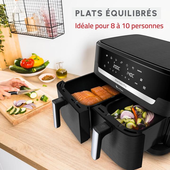 Image du produit Moulinex Dual Easy Fry XXL EZ9428 - Dubbele Airfryer - 11 L (EZ9428)