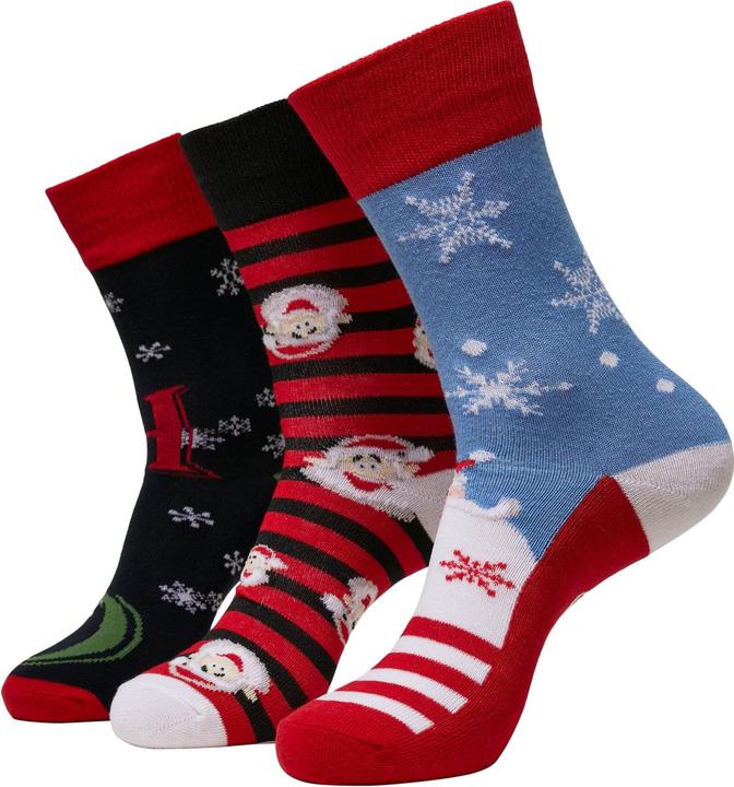 Actual product image Urban Classics Santa Ho Christmas Socks 3-Pack (pack of 3, 35 - 38)