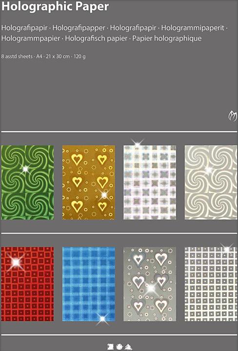 Image du produit Creativ Company Holographic Paper (120 g/m², 8x)