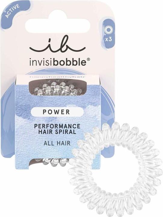 Image du produit Invisibobble Attaches de cheveux Power crystal clear 3 pcs (Élastiques à cheveux)