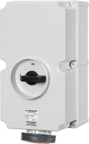 Produktbild Mennekes MEN 5691AB 125A4P 6H400V Wanddose DUO IP67