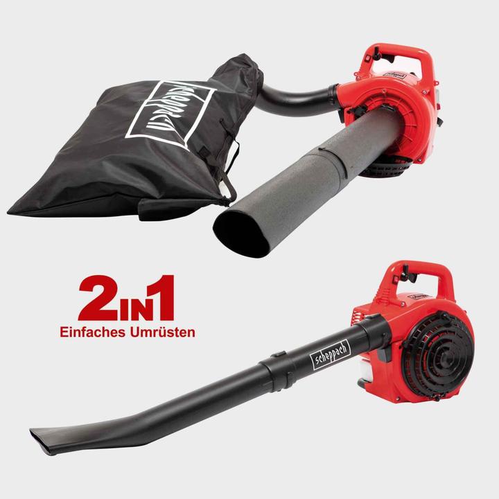 Actual product image Scheppach Petrol Leaf Blower - Pump - Shredder (3-in-1) LBH2600P (Model 2021) (Petrol, Leaf blower, Leaf vacuums, Vacuum cleaners & blowers)