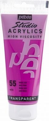 Actual product image Pebeo Studio Acrylics fine acrylic (Azo pink, 100 ml)