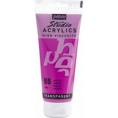Thumbnail - Pebeo, Künstlerfarbe + Bastelfarbe, Studio Acrylics feine Acrylfarben (Azo Rosa, 100 ml)