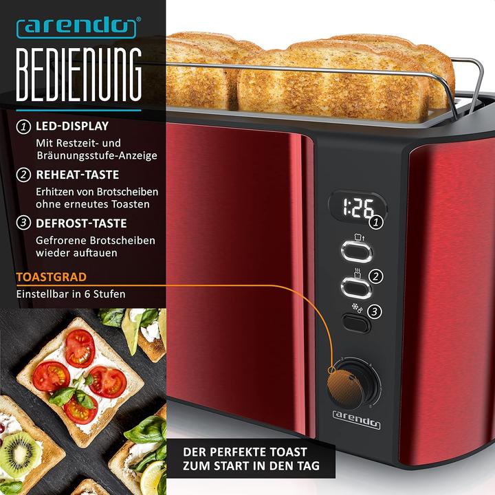 Actual product image Arendo Frühstücksset: Wasserkocher, Toaster & Eierkocher (1.50 l)