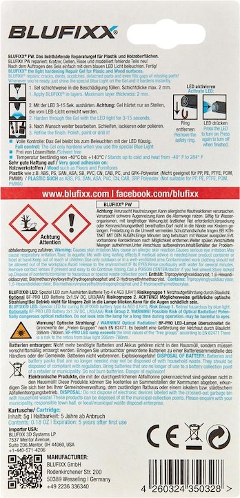 Produktbild Blufixx Oberflächenreparaturset Set (5 g)