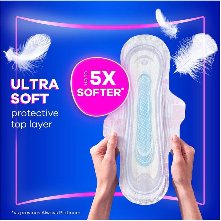 Image du produit Always Serviettes sanitaires Platinum Night avec ailes taille 3 8 tampons