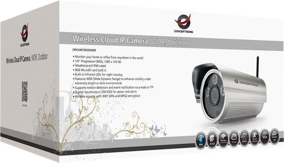 Actual product image Conceptronic CIPCAM720OD Wireless Network Camera (1280 x 720 pixels)