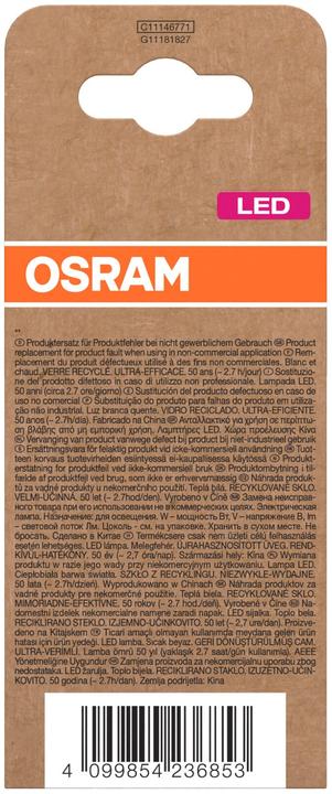 Produktbild Steffen Osram LED Classic A E27 240V 7.2W 1521lm WW (E27, 1521 lm, 1 x)