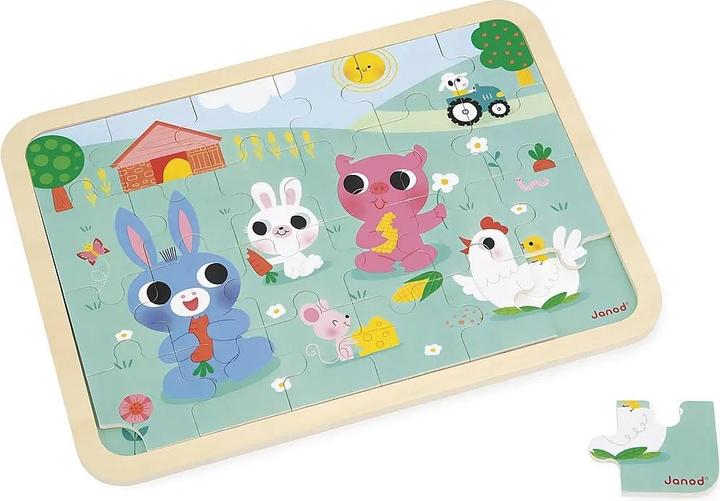 Produktbild Janod Puzzle der Bauernhof (24 Teile)