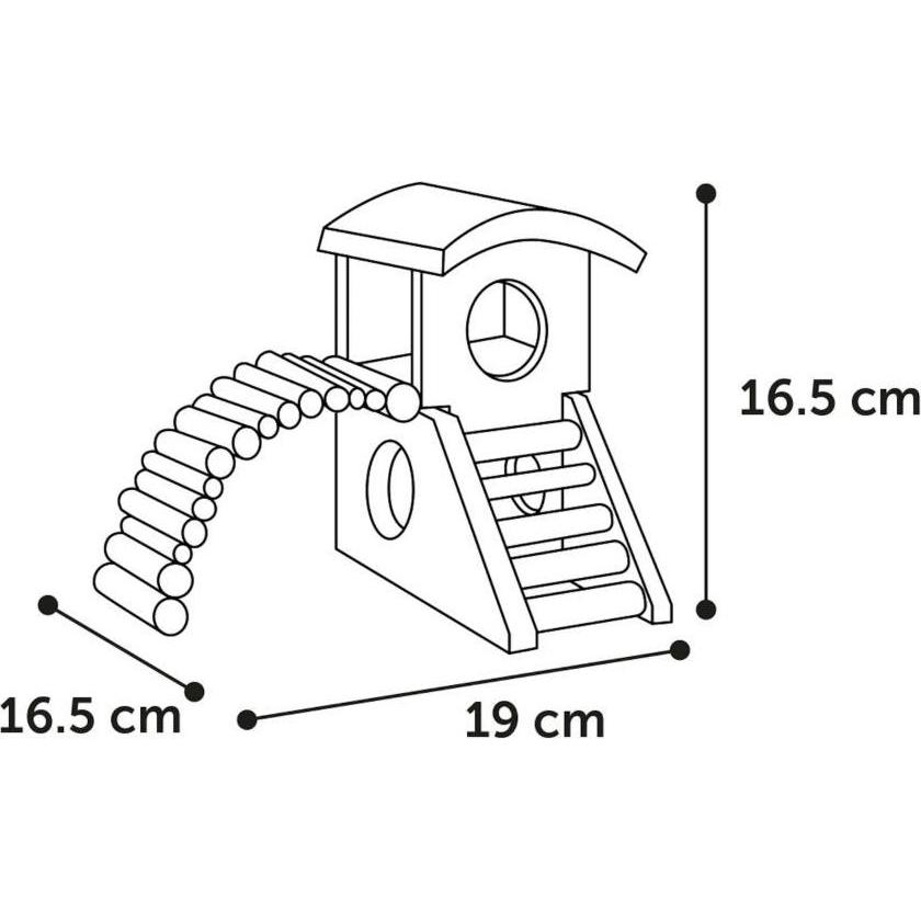 Thumbnail - Flamingo House for hamsters and mice, Marty - (540058516230), Kleintierstalleinrichtung