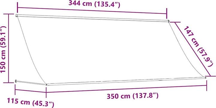 Produktbild vidaXL Margaret (350 x 150 cm)