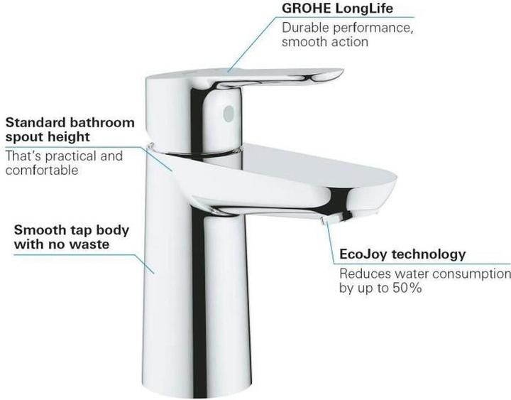 Produktbild Grohe Einhand-Waschtischbatterie BAUEDGE