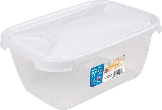 Actual product image Wham Cuisine Rectangular Food Storage Box White Lid 2L (2 l)