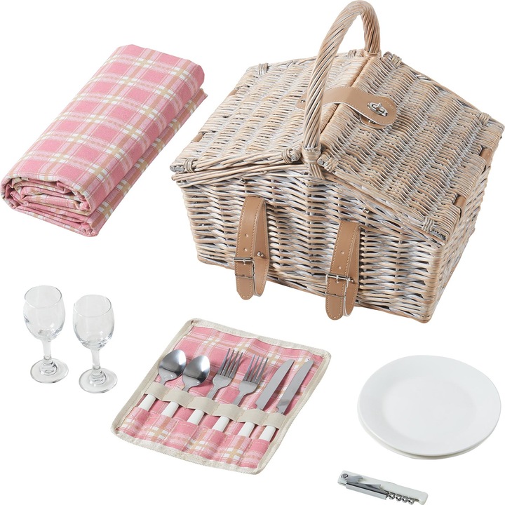 Actual product image Casa.Pro Picknickkorb Bucchianico für 2 Personen Komplettset