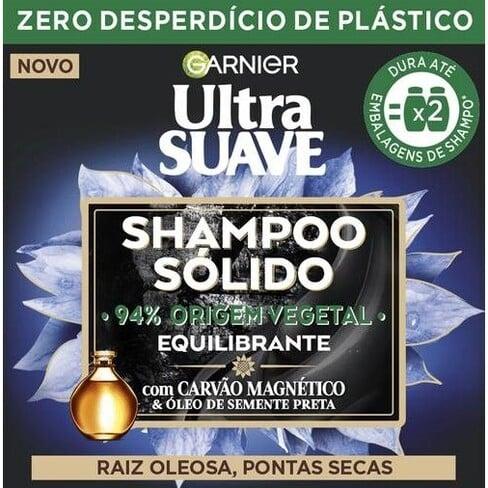 Actual product image Garnier Ultra Suave (Solid Shampoo, Magnetic Charcoal and Black Cumin Oil, 60 g)