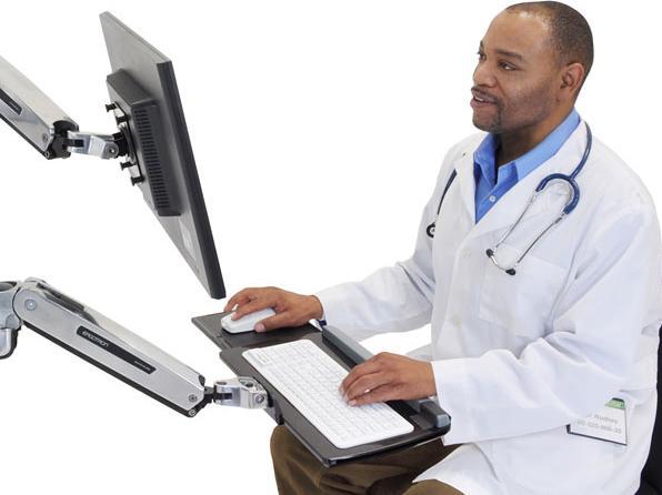 Image du produit Ergotron LX Sit Stand Système de montage mural (Mur, 42", 11.30 kg)