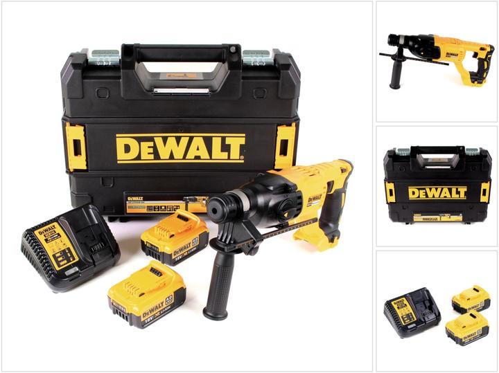 Actual product image DeWalt DCH 133 M2 Battery combi hammer 18V 2,6J SDS plus Brushless + 2x battery 4,0Ah + charger + TSTAK