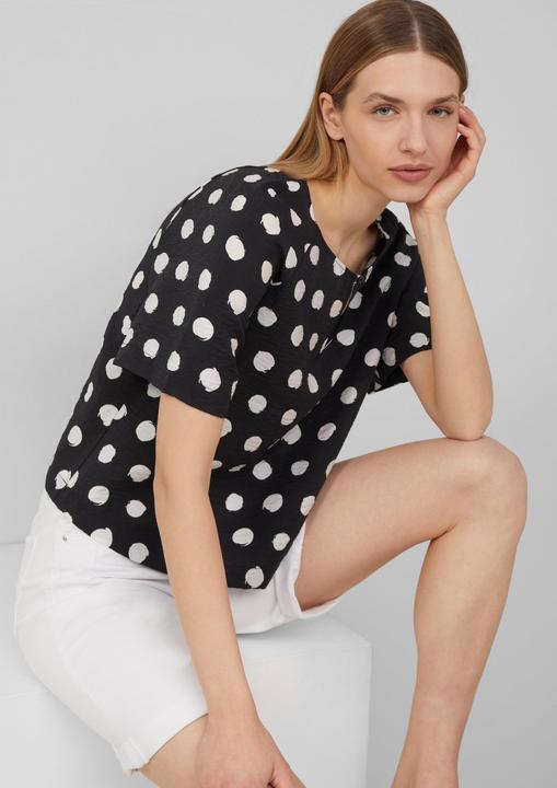 Produktbild S.Oliver Bluse Verkürzte Bluse aus strukturiertem Viskosemix (44)