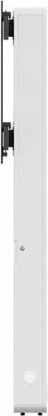 Produktbild Hagor Medienm?bel 900x800mm wei?/sch 2x75kg/2x65-75"/Boden-Wand-Montage