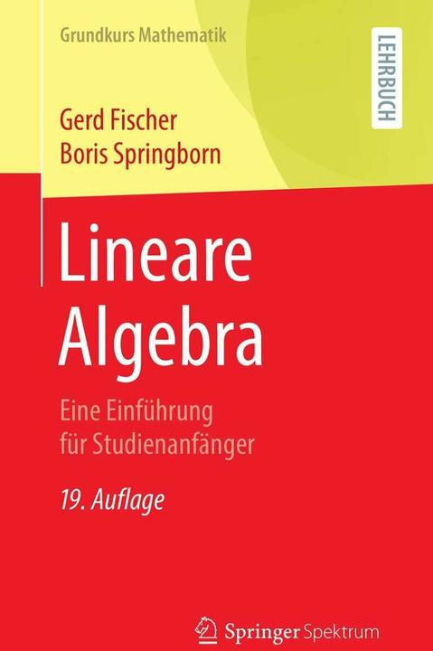 Actual product image Lineare Algebra (German, Gerd Fischer, 2020)