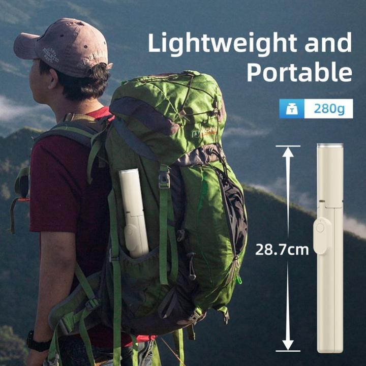 Actual product image Tech-Protect Selfie-Stick L09S mit Stativ - beige