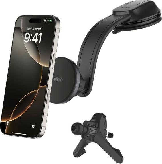 Actual product image Belkin magn. Kfz-Halterung 15W Qi2 f.Lüftung/Armatur.WIC012hqBK
