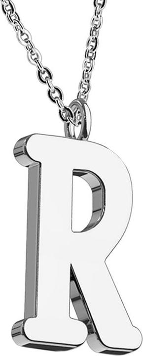 Produktbild Star Piercing Kette silber Anhänger Buchstabe R (ohne Messing, Chirurgenstahl 316L)