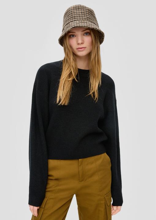 Actual product image S.Oliver Strickpullover Strickpullover aus Viskosemix (XXL)