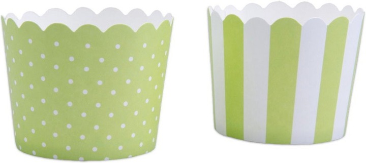 Produktbild Städter Mini Cupcake Förmchen Hellgrün & Weiss (6 cm)