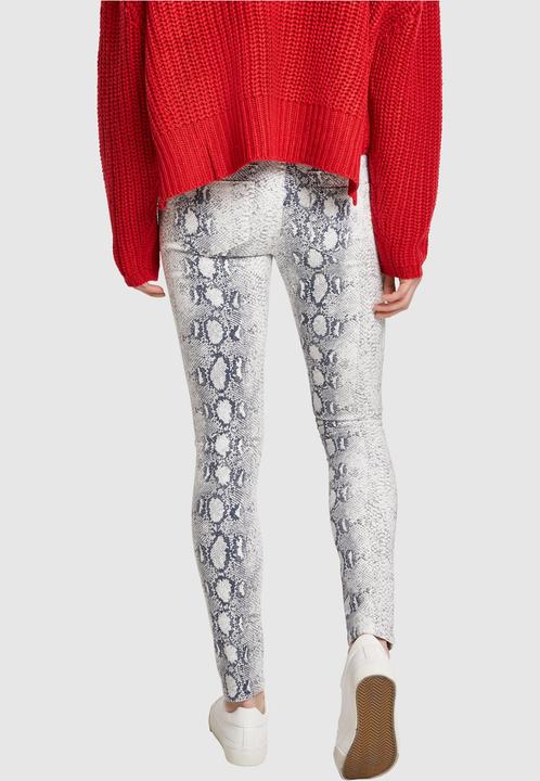 Urban Classics Ladies Animal Stretch Twill Skinny Pants
