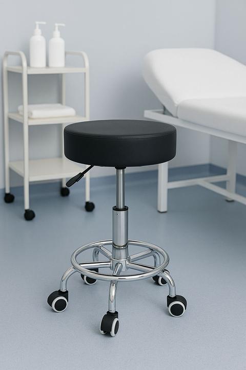 Image du produit Modernhome Drehhocker Kosmetik Medizinischer Verstellbarer Stuhl Schwarz