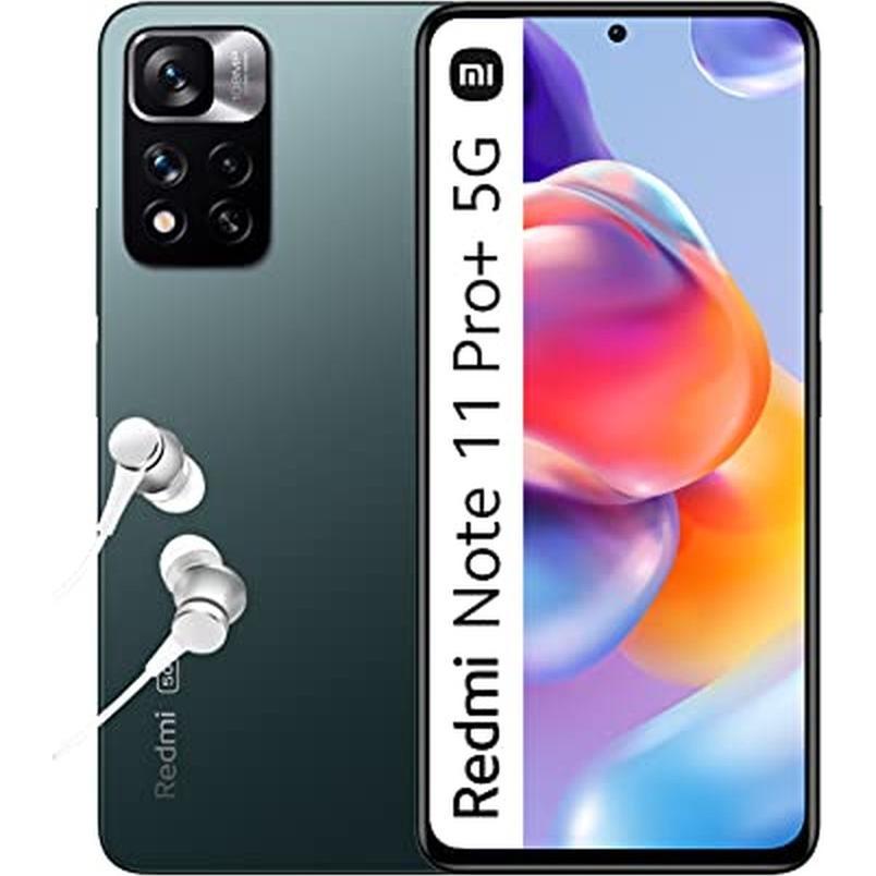 Xiaomi Note 11 Pro+ 5G (128 GB, Forest Green, 6.67", Dual SIM, 5G), Smartphone, Grün