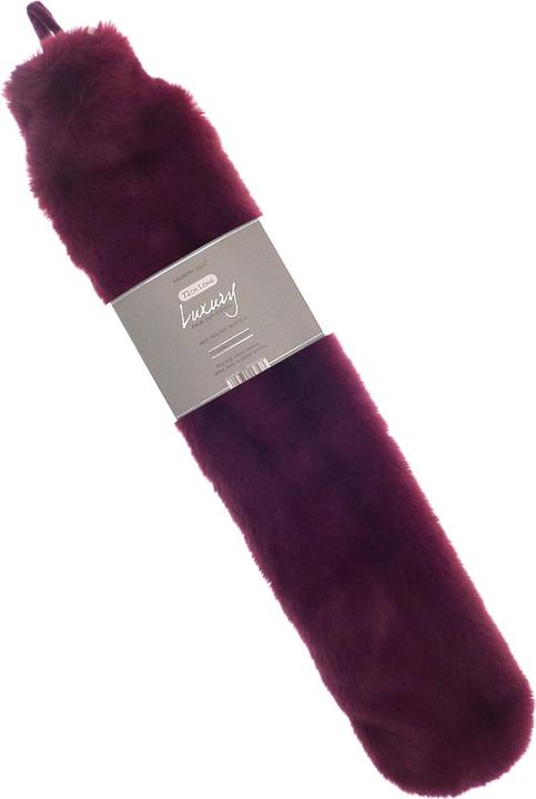 Actual product image Ribbon Super Luxury Long Faux Fur Hot Water Bottle And Cover (2 l, Bed flask with cover)