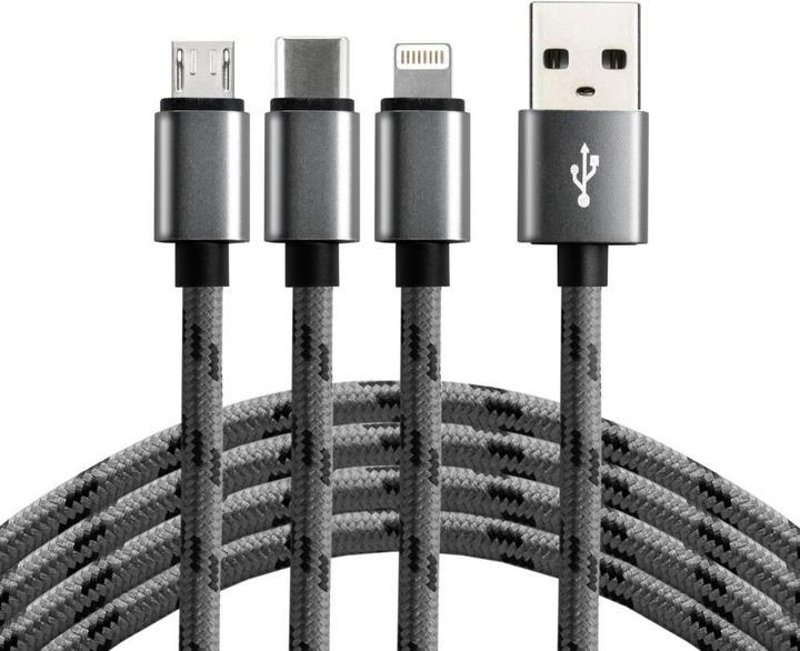 Everactive USB A – Lightning, USB Typ C, Micro USB B (1.20 m, USB 2.0, 100 W)