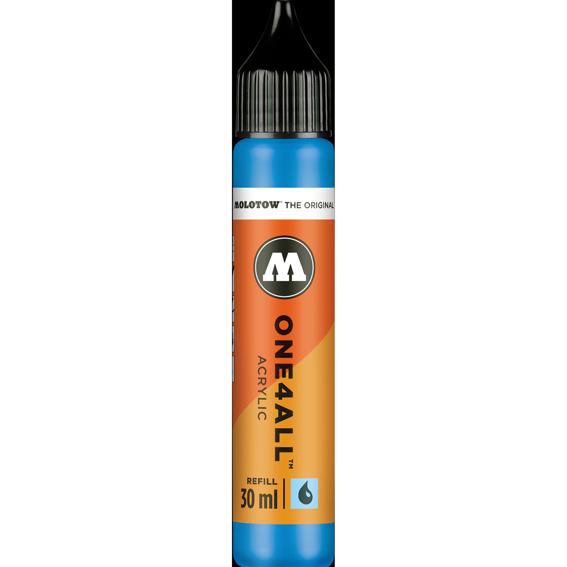 Thumbnail - Molotow, Ersatzpatrone, Nachfülltinte One4All für Permanentmarker 30ml schockblau mittel (Nachfülleinheit)