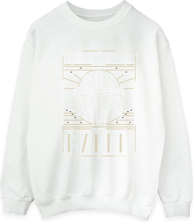Produktbild Star Wars The Mandalorian The Way Outline Helm Sweatshirt (XXL)