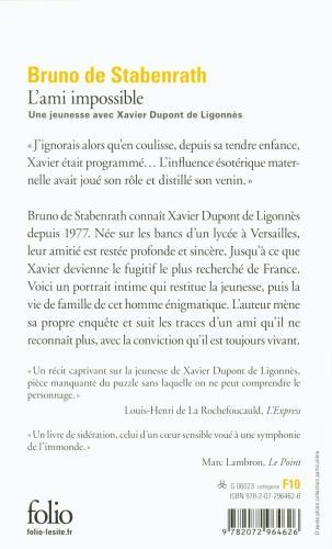 Immagine prodotto Stabenrath:L'Ami Impossible (Francese, Bruno de Stabenrath, 2022)