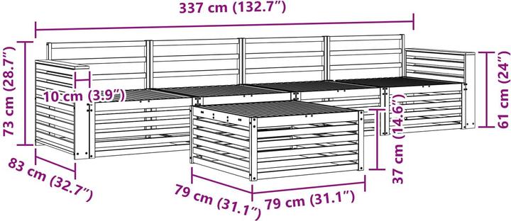 Produktbild vidaXL Outdoor-Sofa