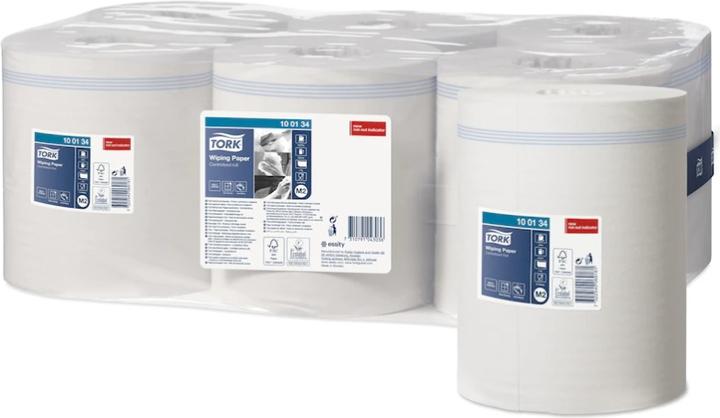 Actual product image Tork Aftørringspapir Standard M2 1-lags hvid 275m 100134 6rl - (6 ruller pr. karton)