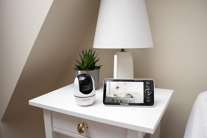 Produktbild Twistshake Babyfon mit Kamera und Audio, 5,5 Zoll Full HD, Nachtsicht, Temperatursensor, Zweiwegekommunikation (Babyphone mit Kamera, 300 m)