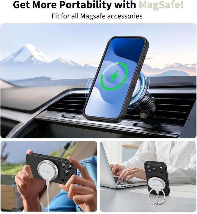 Image du produit Tech-Protect Silicone MagSafe Case für iPhone 17 Pro - Schwarz (Apple iPhone 17 Pro)