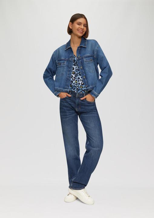 Image du produit S.Oliver Bluse Strukturierte Bluse im O-Shape mit Raffdetails (32)