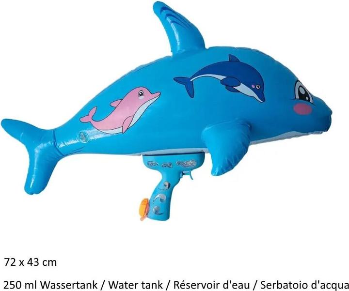 Produktbild Alldoro Wasserpistole Delfin aufblasbar (Tank Integriert)