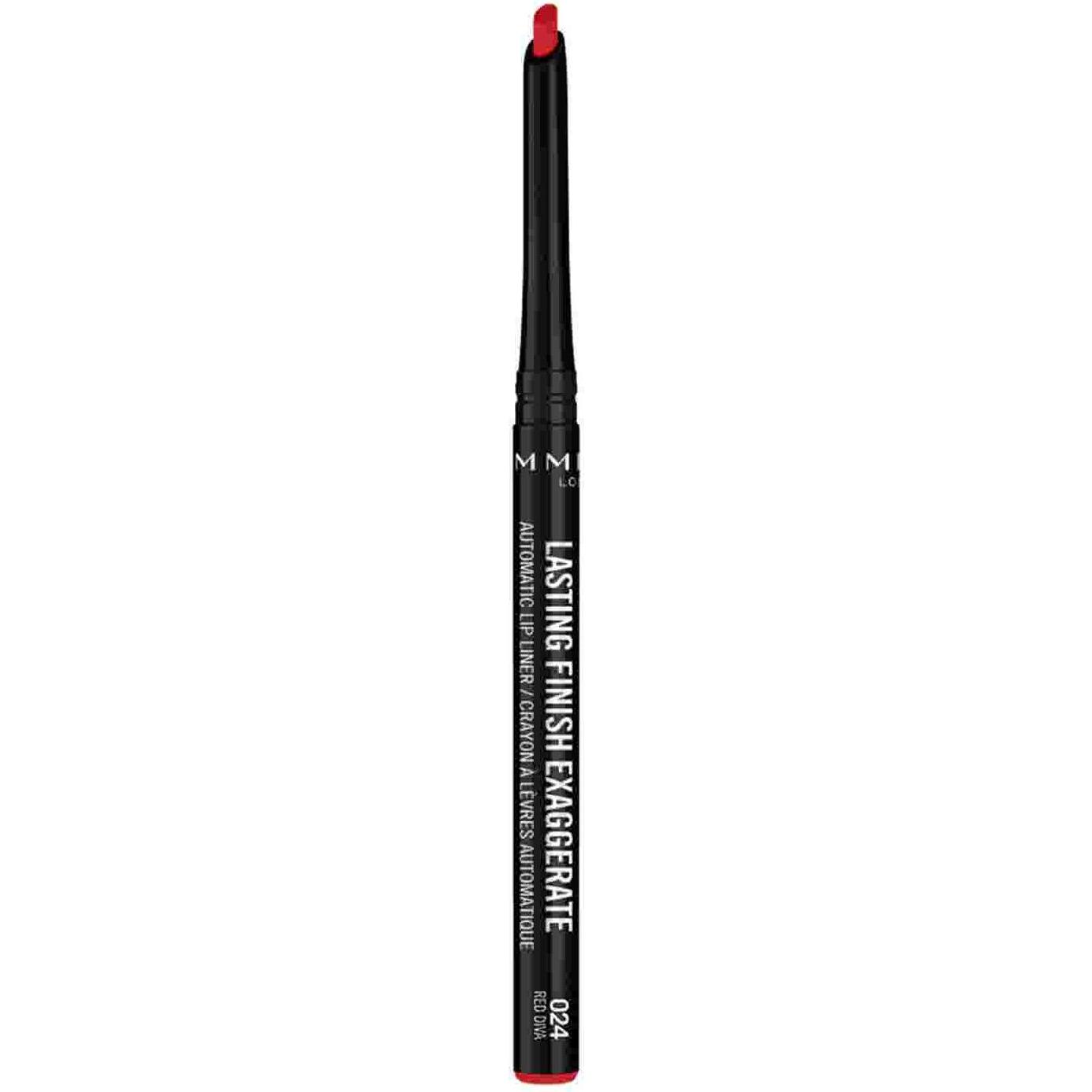 Thumbnail - Rimmel London, Lipliner, LASTING FINISH EXAGGERATE lip liner #024 (024 Red Diva)